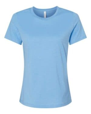 HEATHER CAROLINA BLUE Bella canvas 6400CVC womens relaxed fit heather cvc tee