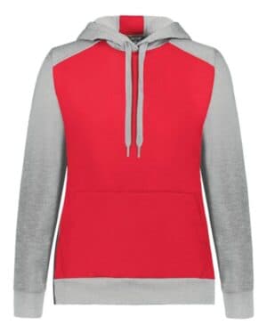 6867 women's eco revive three-season triblend fleece hooded sweatshirt