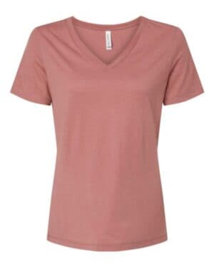 MAUVE TRIBLEND 6415 women's relaxed triblend short sleeve v-neck tee