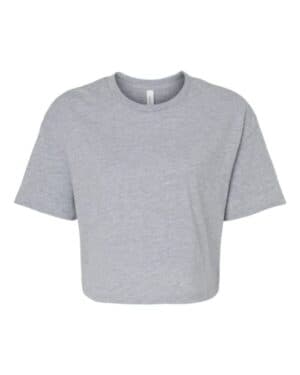ATHLETIC HEATHER Bella canvas 6482 women's jersey crop tee