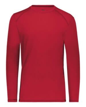 SCARLET Augusta sportswear 6845 super soft-spun poly long sleeve t-shirt