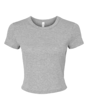 ATHLETIC HEATHER Bella canvas 1010 women's micro rib baby tee