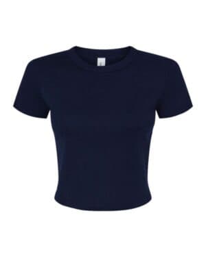 SOLID NAVY BLEND Bella canvas 1010 women's micro rib baby tee