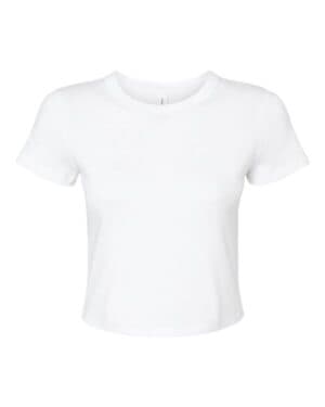 SOLID WHITE BLEND Bella canvas 1010 women's micro rib baby tee