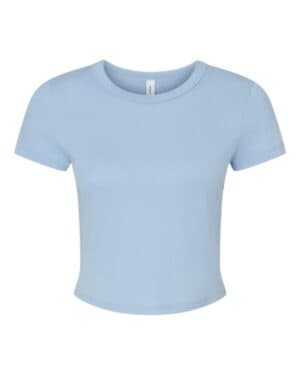 SOLID BABY BLUE BLEND Bella canvas 1010 women's micro rib baby tee