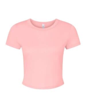 SOLID PINK BLEND Bella canvas 1010 women's micro rib baby tee