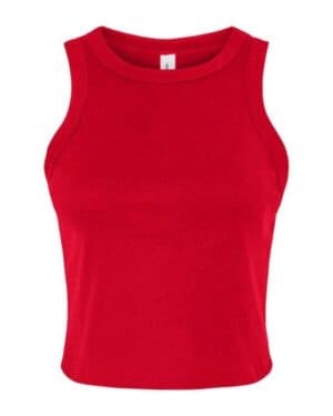 SOLID RED BLEND Bella canvas 1019 women's micro rib racer tank