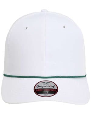 WHITE/ DARK GREEN Imperial 7054 the wingman cap