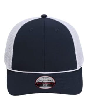 NAVY/ WHITE Imperial 7055 the night owl performance rope cap