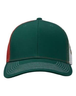 DARK GREEN/ RED/ MEXICO FLAG Kati S700M printed mesh trucker cap