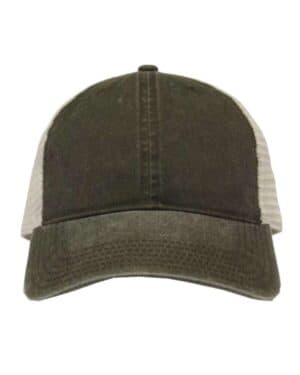 ARMY GREEN/ STONE The game GB460 pigment-dyed trucker cap