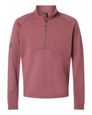 QUIET CRIMSON Adidas A587 quarter-zip pullover