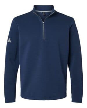 COLLEGIATE NAVY Adidas A588 spacer quarter-zip pullover