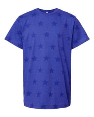 ROYAL STAR Code five 2229 youth star print tee