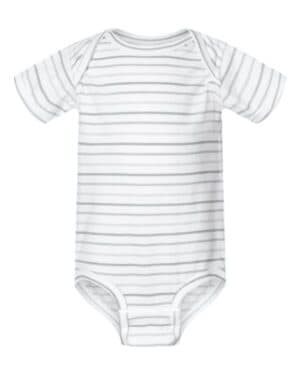 SHADOW STRIPE Rabbit skins 4424 infant fine jersey bodysuit