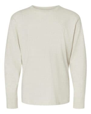 NATURAL HEATHER Lat 6201 youth fine jersey long sleeve tee