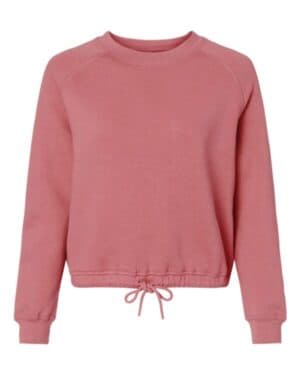MAUVELOUS 3528 women's relaxed 3-end boxy fleece crewneck sweatshirt