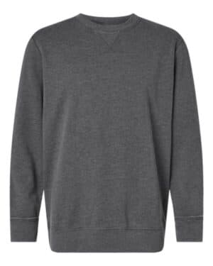 WASHED BLACK Lat 6935 vintage wash fleece crewneck sweatshirt