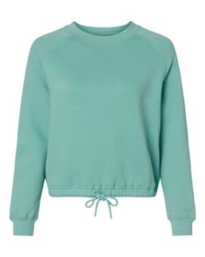 SALTWATER 3528 women's relaxed 3-end boxy fleece crewneck sweatshirt