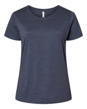VINTAGE DENIM Lat 3816 curvy collection women's fine jersey tee