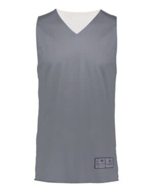 GRAPHITE/ WHITE Augusta sportswear 162 youth reversible 20 jersey