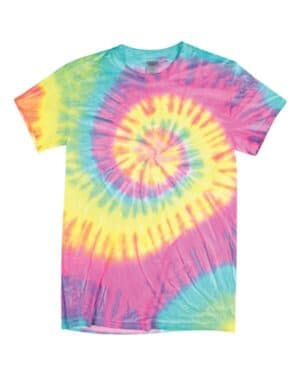 DAYBREAK Dyenomite 200MS multi-color spiral tie-dyed t-shirt