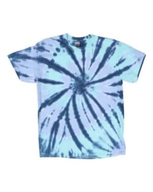 Dyenomite 200TD rainbow cut-spiral tie-dyed t-shirt
