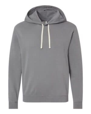 GREY 1467 garment-dyed lightweight fleece hooded sweatshirt