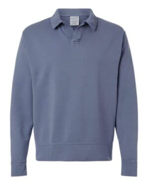 Comfortwash by hanes GDH490 garment-dyed polo collar sweatshirt
