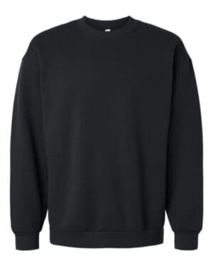 BLACK American apparel RF496 reflex fleece crewneck sweatshirt
