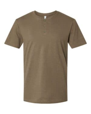 HEATHER ARMY American apparel 2004CVC cvc henley tee