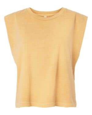 FADED MUSTARD American apparel 307GD garment-dyed women's heavyweight muscle tee
