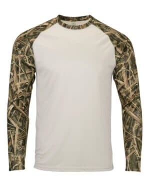 SHADOW GRASS 236 jackson mossy oak colorblocked long sleeve t-shirt