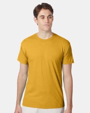 GOLD HEATHER Hanes 42TB perfect-t triblend t-shirt