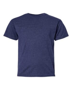 HEATHER NAVY Hanes 498Y perfect-t youth t-shirt