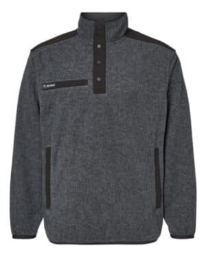 CHARCOAL Dri duck 7353 ranger melange fleece pullover