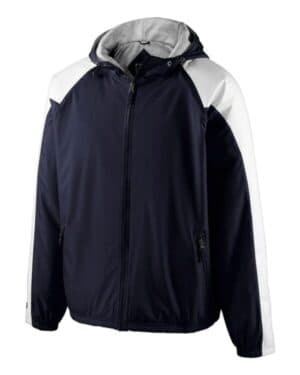 NAVY/ WHITE Holloway 229211 youth homefield hooded jacket