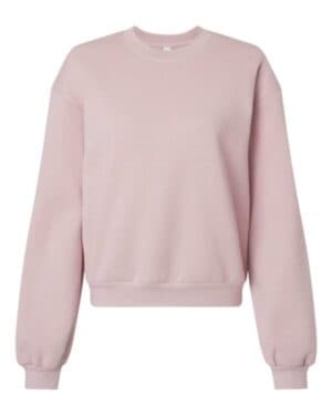 BLUSH American apparel RF494 reflex women's fleece crewneck sweatshirt