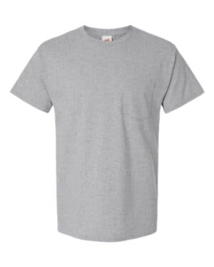 LIGHT STEEL Hanes 5290P essential-t pocket t-shirt