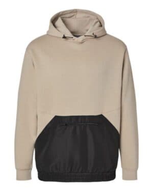 Mv sport 23112 mixed media hooded sweatshirt