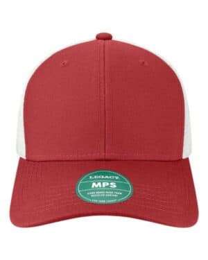 CARDINAL/ WHITE Legacy MPS mid-pro snapback trucker cap