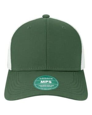 DARK GREEN/ WHITE Legacy MPS mid-pro snapback trucker cap