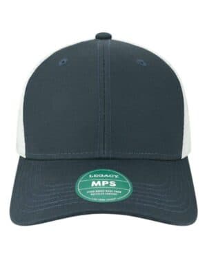 NAVY/ WHITE Legacy MPS mid-pro snapback trucker cap
