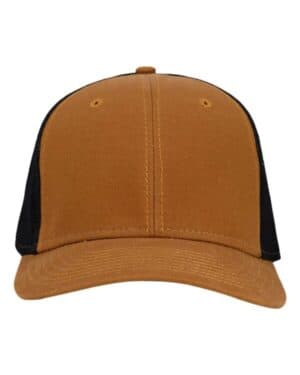 SADDLE/ BLACK Dri duck 3028 hudson flex cap