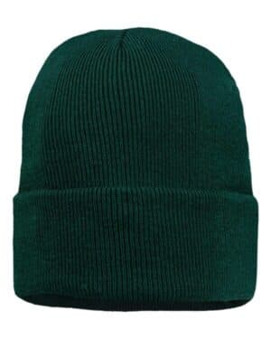 FOREST GREEN Sportsman SP12JL 12 jersey lined cuffed beanie