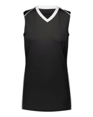 BLACK/ WHITE Augusta sportswear 1687 women's rover jersey