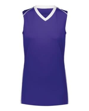 PURPLE/ WHITE Augusta sportswear 1687 women's rover jersey