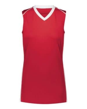 SCARLET/ WHITE Augusta sportswear 1687 women's rover jersey