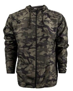 GREEN CAMO Burnside 9754 stormbreaker jacket