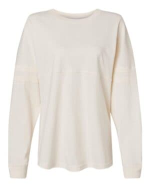 NATURAL Boxercraft BW3514 women's pom pom long sleeve jersey t-shirt
